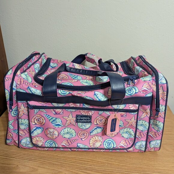 Simply Southern Sea Shell Duffle Bag NEW - Picture 6 of 10